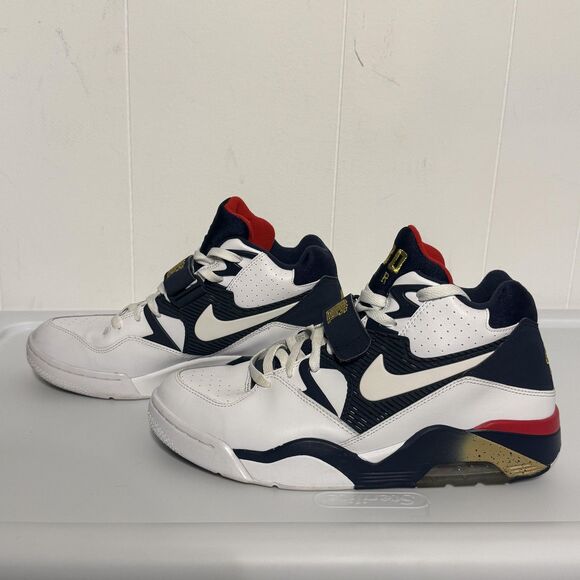 Nike Air Force 180 Shoes Mens Size 11 White Navy Red Olympic Retro Basketball - Picture 9 of 14